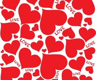 Love Hearts Vector Background