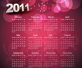 Calendar 2010 Printable Vector Template