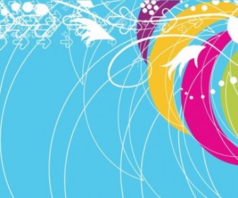 Abstract Colored Background Vector Illustration