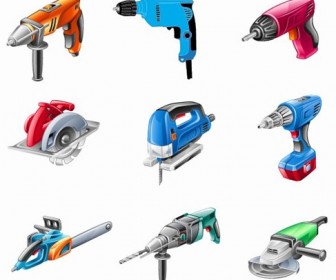 Electric Tools Vector Set