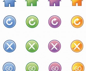 Basic Web Icons Vector