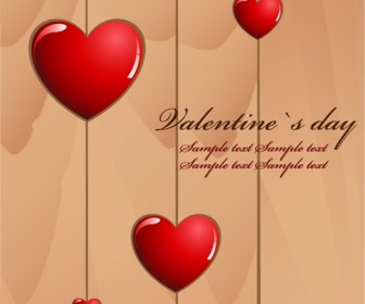 Valentine's Day Love Card Vector