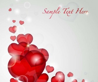 Valentine’s Day Heart Card Vector