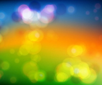 Colored Bokeh Vector Background