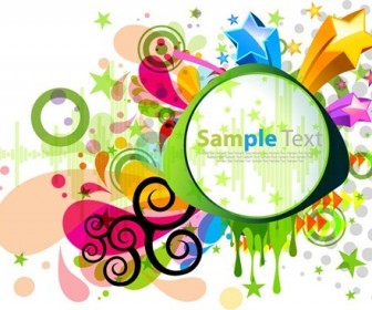 Abstract Modern Colorful Design Vector Graphic