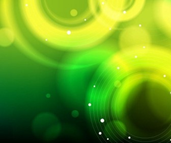 Abstract Green Bokeh Background Vector