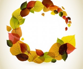 Autumn Leaves Vector Graphic