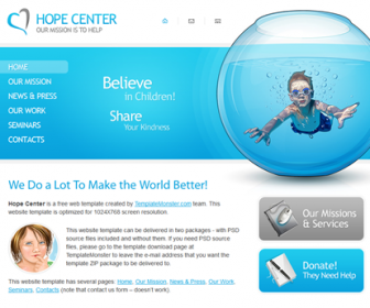 Free Charity Website Template HTML5