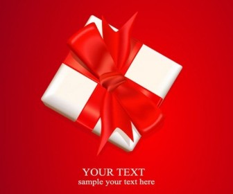 Gift Top View Vector Background