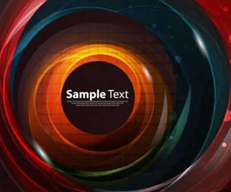 Abstract Shiny Swirl Vector Background