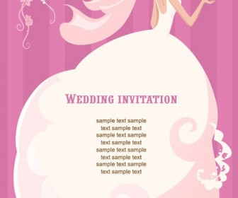 Wedding Invitation Vector Illustration