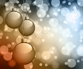 Abstract Bokeh Background Christmas Vector Graphic