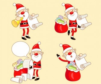 Happy Santa Claus Vector illustration