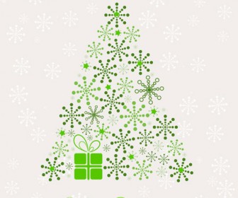 Abstract Christmas Tree Vector