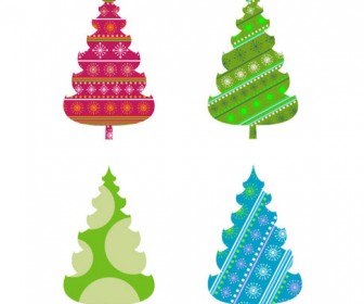 Abstract Christmas Tree Vector Graphics