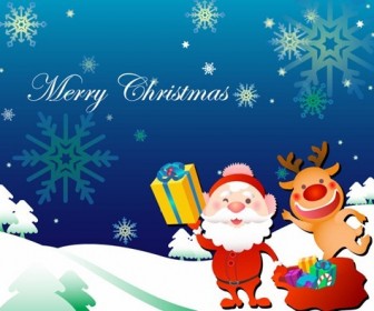 Christmas Card Vector Illustration