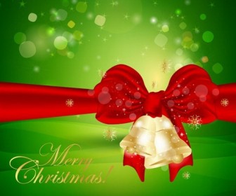 Christmas Background with Christmas Bells