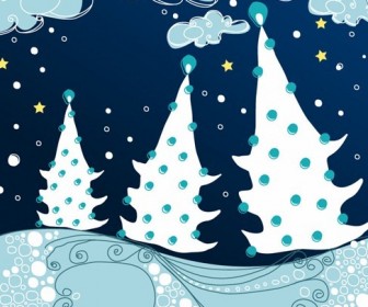 Abstract Christmas Vector Illustration