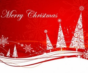 Abstract Xmas Background Vector Illustration