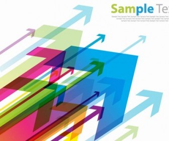 Colored Arrows Vector Background
