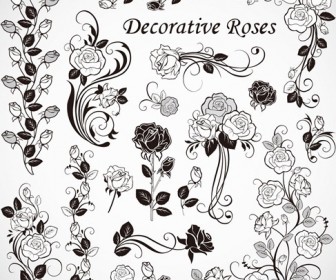 Free Vector Roses Decoration