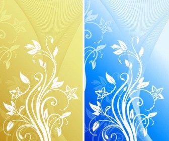 Abstract Floral Background Vector Graphics