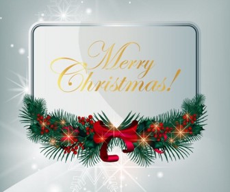 Christmas Greeting Card Vector Graphic