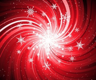 Abstract Snowflake Swirl Background Vector Graphic