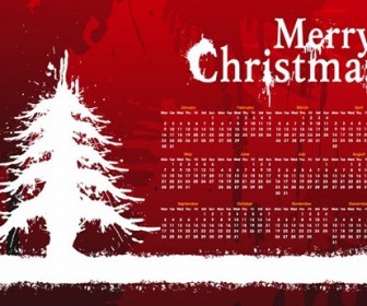 2012 New Year Christmas Card Calendar
