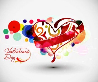 Abstract Valentine's Day Vector Art