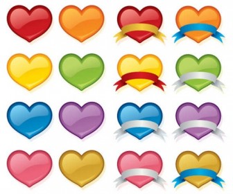 Vector Love Heart Set