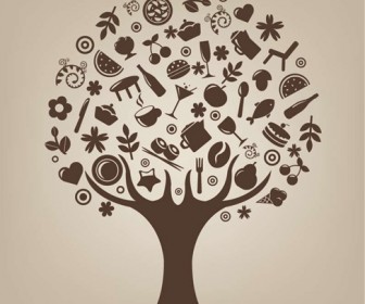 Abstract Tree Vector Art