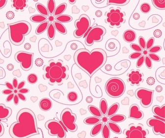 Vector Love Pattern Background