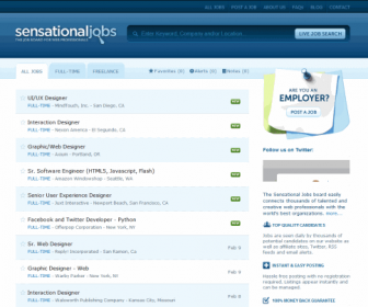 Top Design Jobs from Sensational Jobs