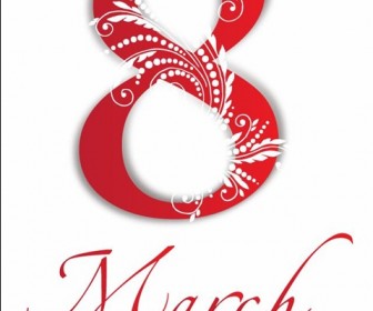 8 March International Women's Day Vector Illustration