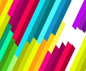 Colorful Diagonal Stripe Vector Pattern