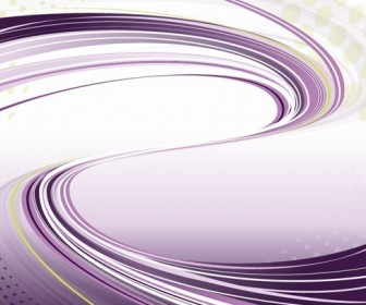 Purple Background with Flowing Lines Vector