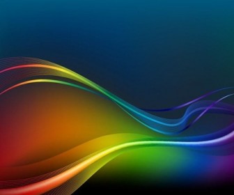 Colorful Waves and Lines Vector Background