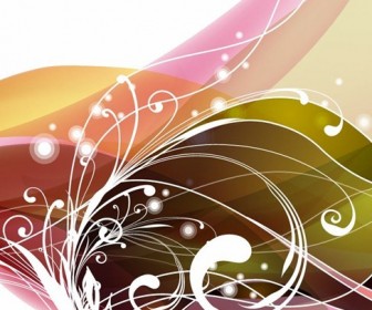 Abstract Floral Background Vector