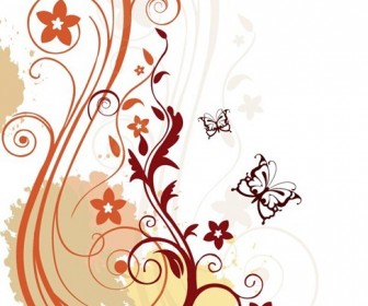 Abstract Floral Background