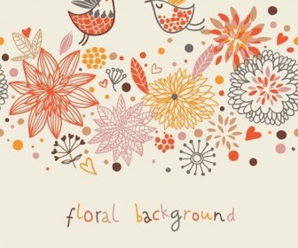 Stylish Floral Vector Background