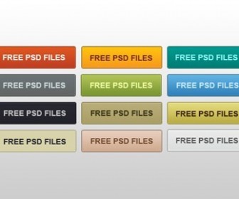 Free Colorful Button PSD