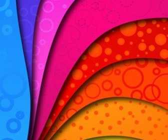 Rainbow Colors on Vector Background