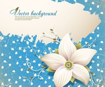 Beautiful Flowers Vector Background