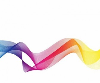 Abstract Colorful Curve Vector Illustration