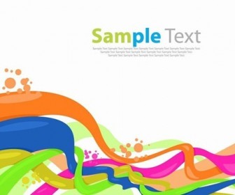 Color Wave Vector Background