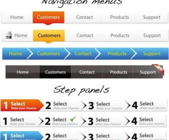 Navigation Menus and Step Panels