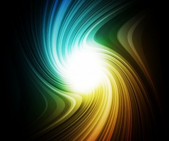 Vector Rainbow Swirl Background