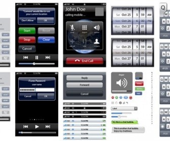iPhone UI Vector Elements