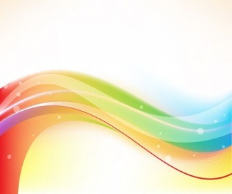 Abstract Colored Wave Vector Background